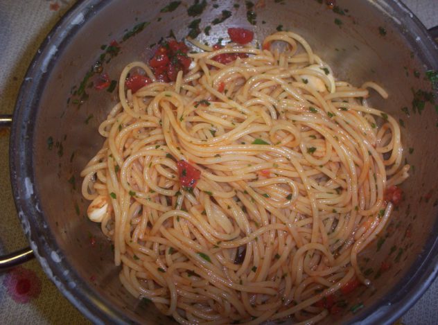 receita rápida de espaguete rustico