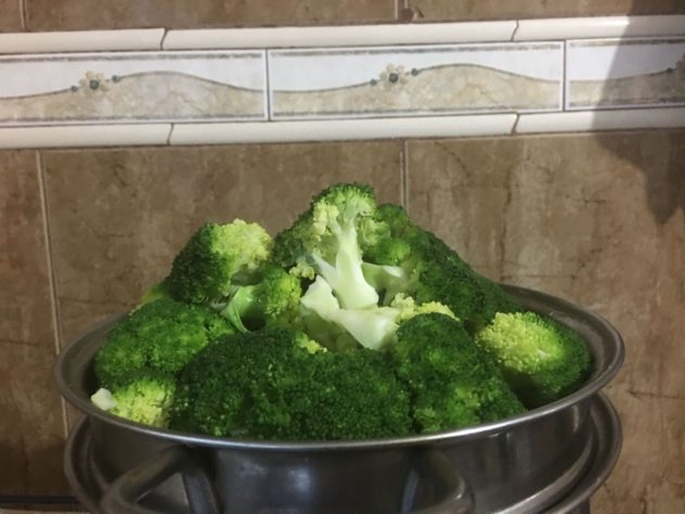 brócolis ao vapor