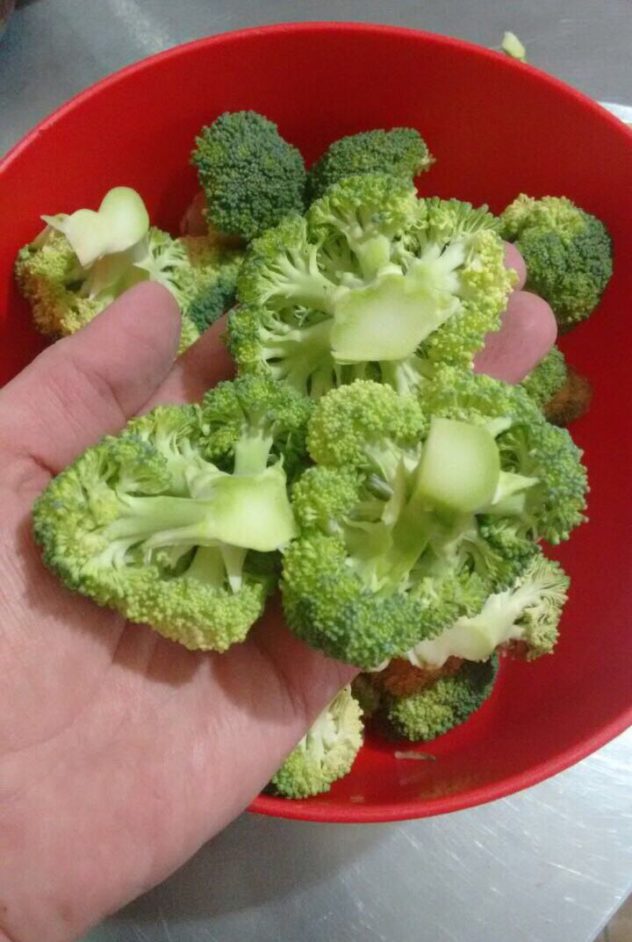 brócolis cortado